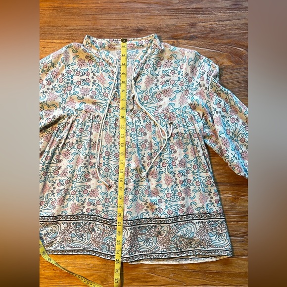 Ulla Johnson, Rhia Printed, Dolman Sleeve, Cotton Blouse Top, Medium - Picture 7 of 8